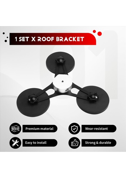 Alıcı Braket Manyetik Tripod Braket Çatı Braket Montaj Kiti Orijinal Boru Adaptörü Gümüş Için Uyumlu (Yurt Dışından) fırsatları