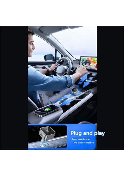 2 In1 Kablosuz Carplay Android Otomatik Araç Adaptörü Wifi ve Bluetooth Akıllı Aı Kutusu Gösterildiği Gibi Kablosuz Carplay&#39 E Kablolu Carplay (Yurt Dışından) modelleri