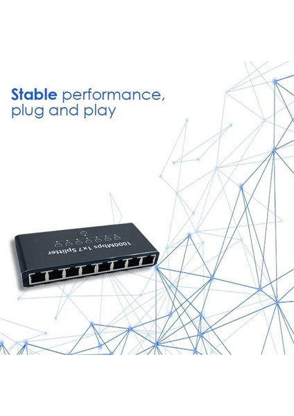 Gigabit RJ45 Splitter Ethernet Uzatma Adaptörü 1000 Mbps Ağ Konektörü Pc Dizüstü Kutusu Yönlendirici 1 Ila 3 (Yurt Dışından) fırsatları