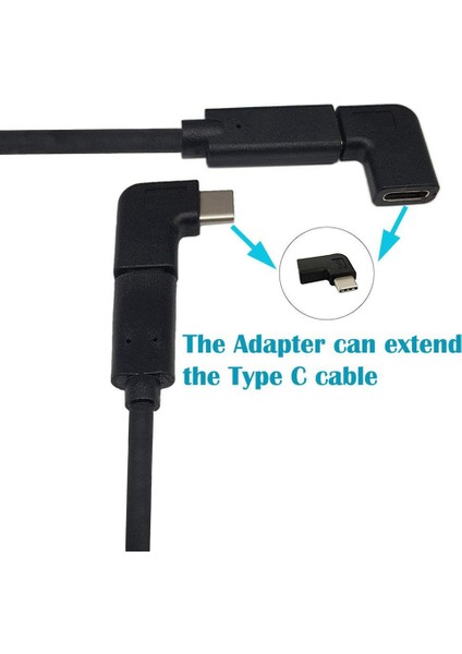 USB C Adaptörü Kadından Dişi Tip C Adaptörü ve 90 Derece USB C Tip C Adaptörü Sağ ve Sol Yukarı ve Aşağı Doğru (Yurt Dışından) modelleri