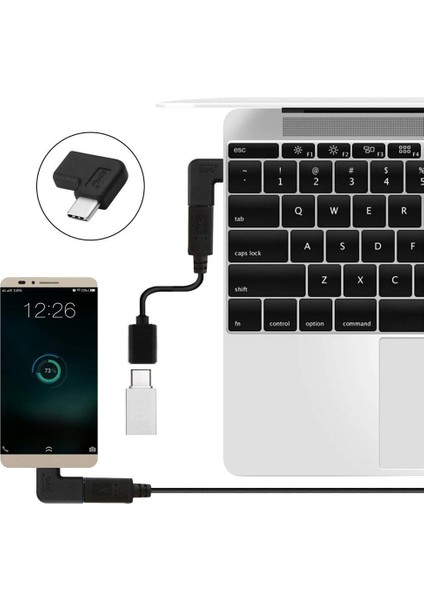 USB C Adaptörü Kadından Dişi Tip C Adaptörü ve 90 Derece USB C Tip C Adaptörü Sağ ve Sol Yukarı ve Aşağı Doğru (Yurt Dışından) fırsatları