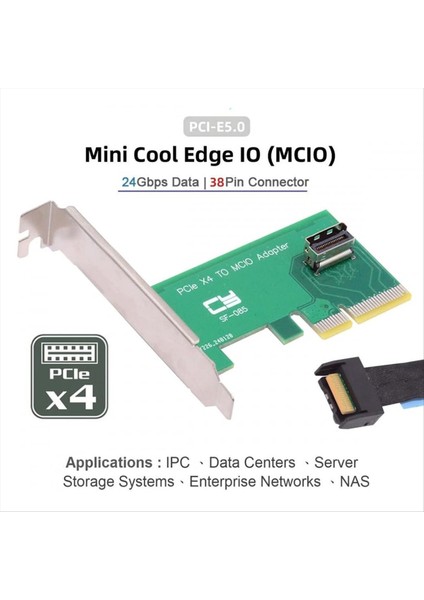 Pcı-Express Kartı 5 0 4 0 4x-Mcıo Mini Serin Kenar Io Pcıe Nvme U 2 SSD Adaptör Kartı Için Kadın Ana Bilgisayar Adaptörü (Yurt Dışından) indirimleri