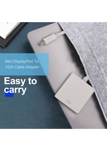 MacBook Air Pro iMac Mac Mini Thunderbolt Mini Displayport Ekran Port Mini Dp&#39 Den VGA Kablo Adaptörü 1080P (Beyaz) (Yurt Dışından) modelleri