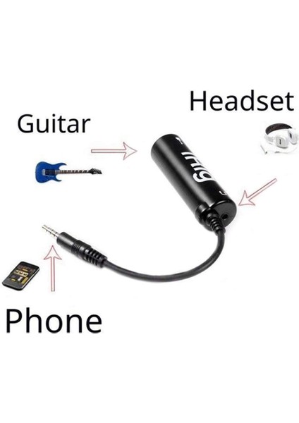 Irig 4pcs Gitar Efektleri Arayüz Adaptör Dönüştürücü Bağlantı Aygıtları Gitar Arayüz Dönüştürücü Değiştirme (Yurt Dışından) modelleri