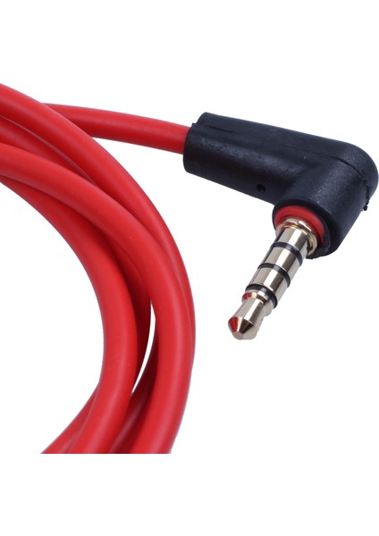 3 5mm 1/8 Inç Erkek - Erkek 4 Kutuplu Araba Aux Audio Cord Kablosu Kayıt Kulaklık Kırmızı (Yurt Dışından) modelleri