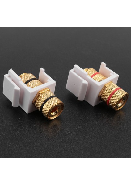 Banana Jack Bağlama Post Keystone Jack Eki Siyah ve Kırmızı Halkalar Vida Tipi Ses Hoparlör Anahtar Taşı 4 Çift/8 Paket (Yurt Dışından) fiyatları