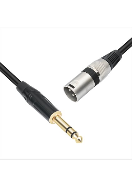 1/4 Inç - Xlr Erkek Dengeli Sinyal Bağlantı Kablosu 6 35MM - Xlr Yama Kablosu Mikrofon Dengeli Kablo 100CM (Yurt Dışından) modelleri
