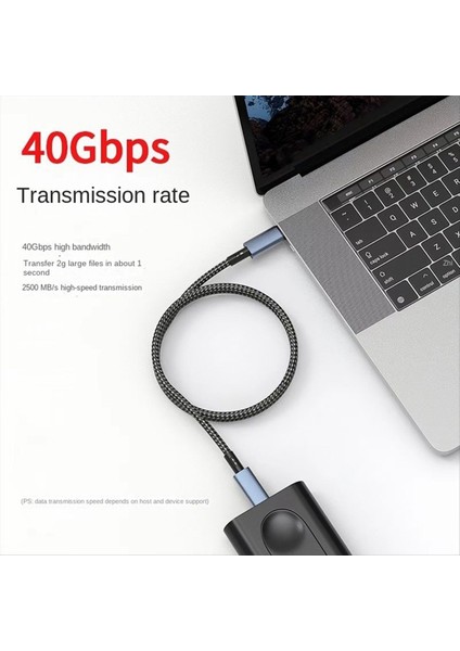 LED Ekranlı USB C Kablosu 8k Video 40GBPS 240W USB C Şarj Kablosu (Yurt Dışından) fırsatları
