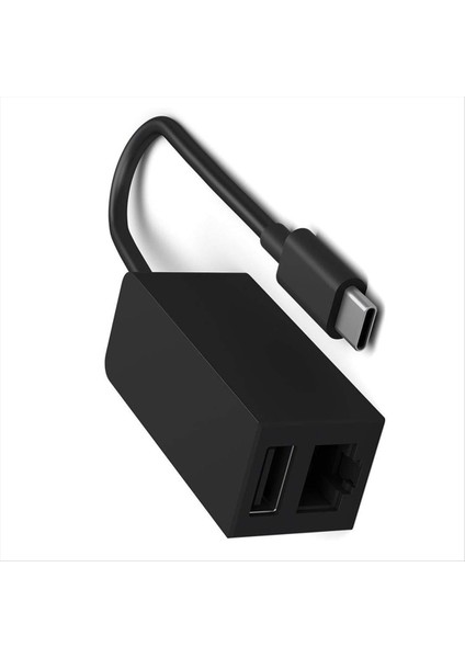 MacBook Pro/air IPad Pro Surface Dizüstü Bilgisayar Chromebook Için Microsoft Için Usb-C - Ethernet RJ45 ve USB 3 0 Adaptör Hub (Yurt Dışından) modelleri