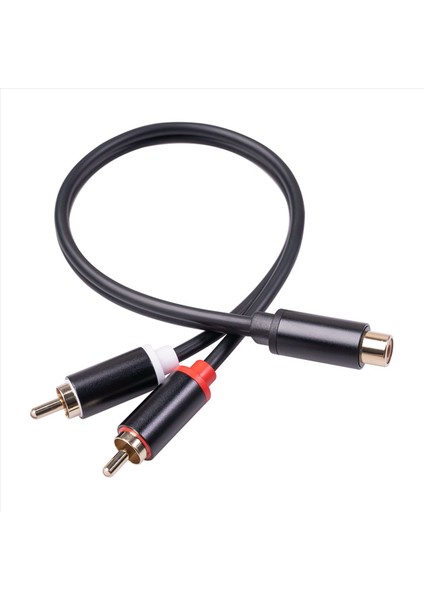 2x Rca Kablosu 2 Rca Erkek - 1 Rca Dişi Adaptör Ses Kablosu Aux Kablosu Iphone Edifer Ev Sineması DVD VCD Kulaklıklar (Yurt Dışından) fırsatları