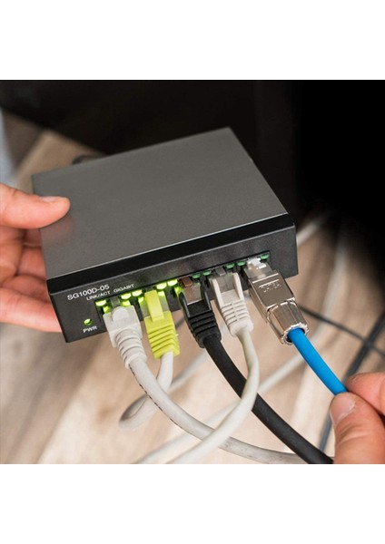 RJ45 Ağ Bağlayıcı Paketi 16 CAT6A Rj -45 Ağ Konektörleri Seti -Kalıcı Cat 6A Ethernet Kablo Gerinim Kaldırma Fişleri (Yurt Dışından) fırsatları