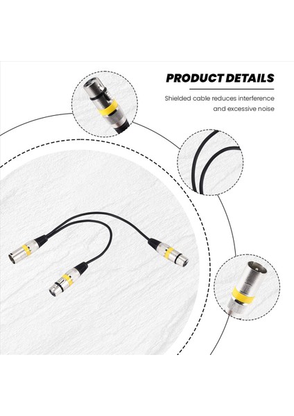 30CM 3pin Xlr Erkek - 2 Xlr Dişi Ses Uzatma Kablosu Y Mikrofon Kayıt Cihazı Için Ayırıcı Dj Kablosu (Yurt Dışından) indirimleri