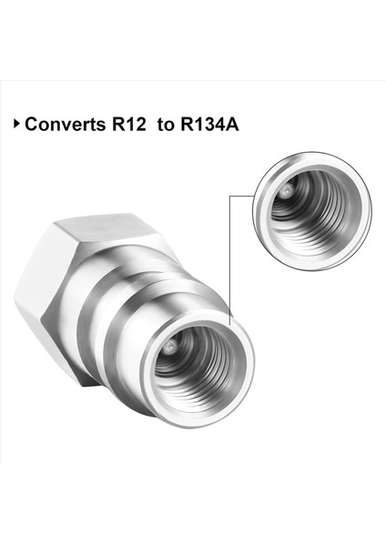 8 Adet VA-LH11 A/c R-12&#39 Den R-134A&#39 Ya Güçlendirme Dönüşüm Adaptörü Bağlantısı 1/4 Sae Konu Düşük Yüksek Taraf Dönüşümü (Yurt Dışından) indirimleri