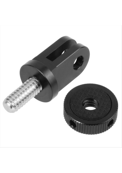 Gopro 13 12 Aksesuarları Metal Adaptör 1/4 Inç Alüminyum Tripod Vidalı Bağlantı INSTA360 Djı Osmo Action 4 Siyah (Yurt Dışından)