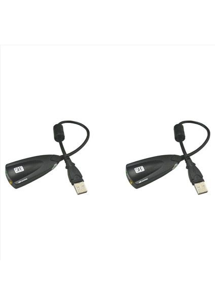 2x Harici USB Ses Kartı 7 1 Adaptör 5hv2 3D Ses Kulaklık Mikrofon 3 5mm Dizüstü Bilgisayar Masaüstü Pc Için (Yurt Dışından)