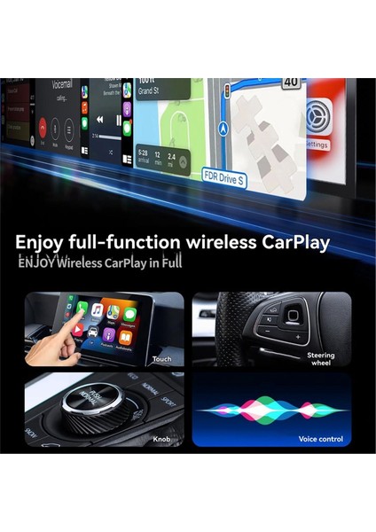Kablosuz Carplay Araç Adaptörü Kablolu Carplay&#39 I Kablosuz Carplay USB Dongle Adaptörüne Yükseltme Tak ve Çalıştır Otomatik Bağlantı B (Yurt Dışından) fırsatları