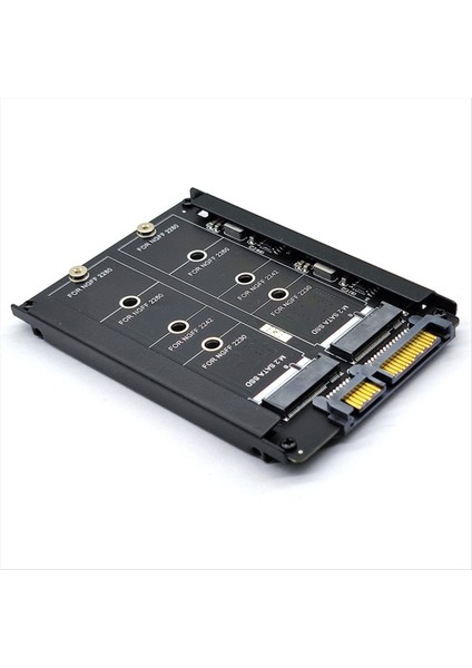 M 2-Sata Adaptör Kartı Çift Bağlantı Noktası M 2 Ngff Ssd-Sata Arayüz Dönüştürücüsü 2230-2280 M2 SSD Boyutları Için (Yurt Dışından)