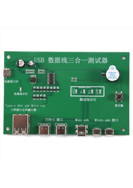 3&#39 Ü 1 USB Kablo Triad Test Cihazı Şarj Kablo Test Kartı Tpye-C Mini USB Miniusb Pcb Kart Veri Tel Test Fikstürü (Yurt Dışından) fiyatları