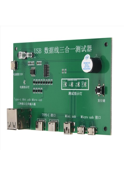 3&#39 Ü 1 USB Kablo Triad Test Cihazı Şarj Kablo Test Kartı Tpye-C Mini USB Miniusb Pcb Kart Veri Tel Test Fikstürü (Yurt Dışından) modelleri