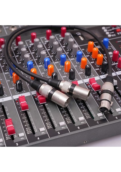 3 Pin Xlr Dişi Ila Çift Xlr Erkek Y Ayırıcı Kablosu Xlr Ayırıcı Kablosu Mikrofon Ayırıcı Kablosu Ses Adaptörü 50CM B (Yurt Dışından) indirimleri