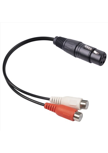 2x Xlr - Çift Rca Kablosu Xlr - Rca Y Ayırıcı Kablosu 3 Pin Xlr Dişi - 2rca Dişi Amplifikatör Karıştırma Fişi Av Kablosu 0 2m (Yurt Dışından) fiyatları