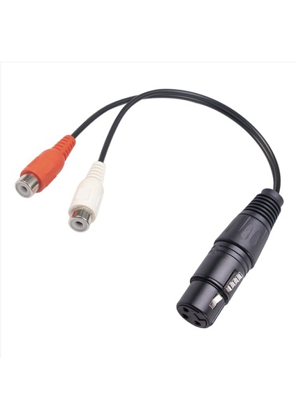 2x Xlr - Çift Rca Kablosu Xlr - Rca Y Ayırıcı Kablosu 3 Pin Xlr Dişi - 2rca Dişi Amplifikatör Karıştırma Fişi Av Kablosu 0 2m (Yurt Dışından) modelleri