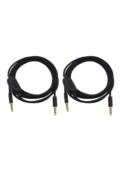 Logitech Için 2x Kulaklık Kablosu G433 G233 Gpro x Evrensel Oyun Kulaklık Ses Kablosu 2m (Yurt Dışından)