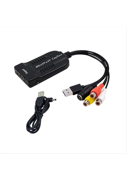 USB Video Yakalama Kartı Vhs/hd/hı8/dvd Dijital Dönüştürücü Hd/rca/s-Video-Usb2 0 Sesli Video Kayıt Yakalama Cihazı (Yurt Dışından)