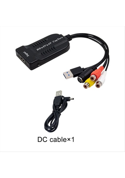 USB Video Yakalama Kartı Vhs/hd/hı8/dvd Dijital Dönüştürücü Hd/rca/s-Video-Usb2 0 Sesli Video Kayıt Yakalama Cihazı (Yurt Dışından) fırsatları