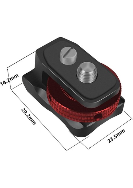 Montaj Adaptörü Dslr Kamera Kafesi 1/4 Montaj Deliği ile Ttl Flaş LED Işık Dv Dslr Rig Uzatma Çubuğu Soğuk Ayakkabı Siyah (Yurt Dışından) fiyatları