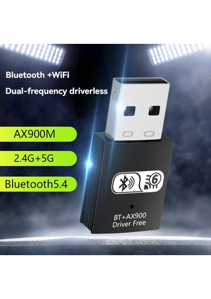2 Inç 1 AX900 USB Wifi6 Bluetooth 5.4 Kablosuz Wifi Adaptörü Çift Bant 2.4g+5ghz 900MBPS WIN10/11 Için Ağ Kartı (Yurt Dışından) fırsatları