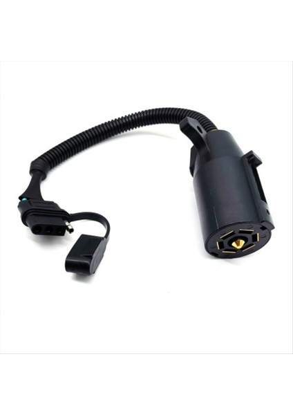 7 Yollu Bıçak 4 Yollu Düz Römork Adaptörü Tek Fonksiyonlu Yuvarlak 4 Pin Römork Kablo Konnektörü Kamyon Rv Römork Için (Yurt Dışından)