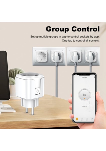 Tuka Wifi Akıllı Fiş 20A Eu Smart Socket Power Monitor Zamanlama Alexa Home Yandex Için Akıllı Yaşam Desteği (Yurt Dışından) modelleri