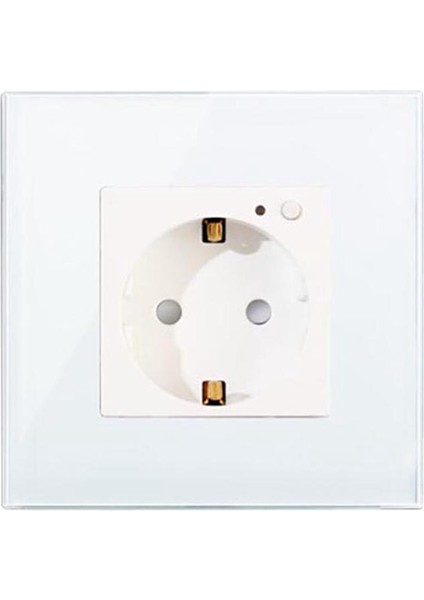 Elektrik Tapası Duvar Power Outlet Panel 16A Avrupa Yuvarlak Delikli Power Outlet Power Akıllı Soket Ab Fiş (Yurt Dışından)