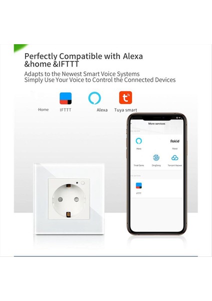 Elektrik Tapası Duvar Power Outlet Panel 16A Avrupa Yuvarlak Delikli Power Outlet Power Akıllı Soket Ab Fiş (Yurt Dışından) indirimleri