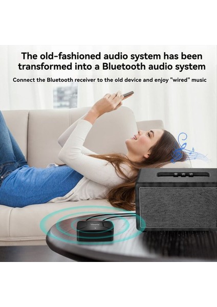 Bluetooth 6.0 Ses Alıcısı 3.5mm Aux Ila 2 Rac Usbc Stereo Müzik Kablosuz Ses Adaptörü Pc Tv Araba Hoparlör Amplifikatörü (Yurt Dışından) fırsatları