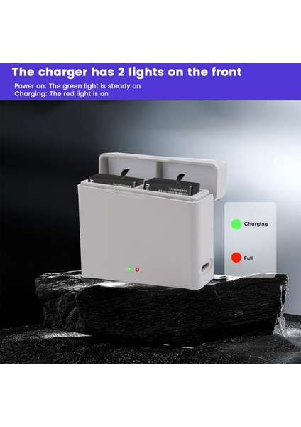 Djı Osmo Action Için 3/4 Pil Şarj Cihazı USB Şarj Hub&#39 I Eylem 3 Eylem 4 Eylem Kamera Aksesuarları (Yurt Dışından) modelleri