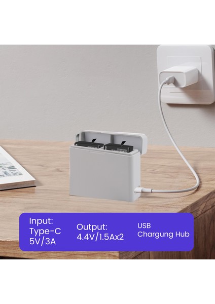Djı Osmo Action Için 3/4 Pil Şarj Cihazı USB Şarj Hub&#39 I Eylem 3 Eylem 4 Eylem Kamera Aksesuarları (Yurt Dışından) fırsatları
