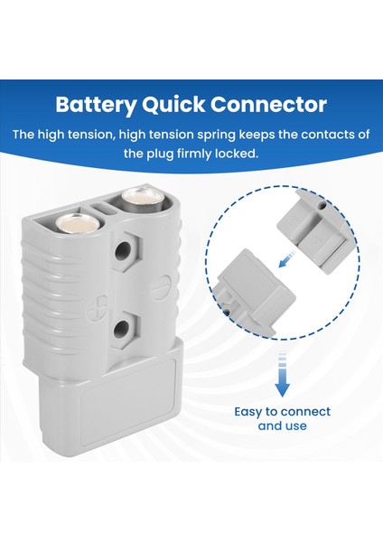 2 Adet Hızlı Bağlantı Fişi 175A 600V Pil Hızlı Konektör Güç Fişi Vinç Bağlantısı Gri Maksimum 1AWG Tel Için (Yurt Dışından) indirimleri