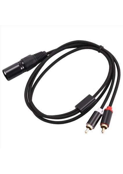 Xlr - Çift Rca Audio Kablosu A1 Xlr Erkek 3 Pin - Çift Rca Erkek Fişi Stereo Ses Kablosu Amplifikatör Karıştırma Av Kablosu 1m (Yurt Dışından) fiyatları
