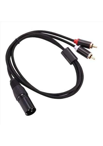 Xlr - Çift Rca Audio Kablosu A1 Xlr Erkek 3 Pin - Çift Rca Erkek Fişi Stereo Ses Kablosu Amplifikatör Karıştırma Av Kablosu 1m (Yurt Dışından) modelleri