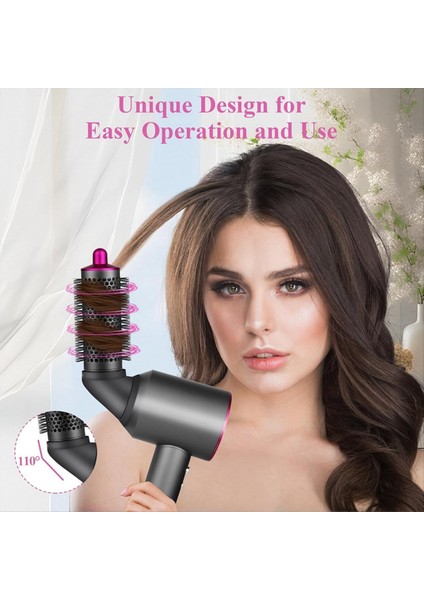 Dyson Süpersonik Saç Kurutma Makinesi Için Uzun Konik Namlu ve Yuvarlak Hacim Veren Fırçalı Yükseltilmiş Konnektör Adaptörü A (Yurt Dışından) fiyatları