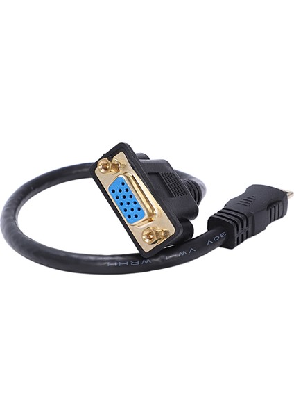 Mini HDMI - VGA M/f Konektör Kablo Adaptör Dönüştürücü 0 3m 1ft (Yurt Dışından) fırsatları
