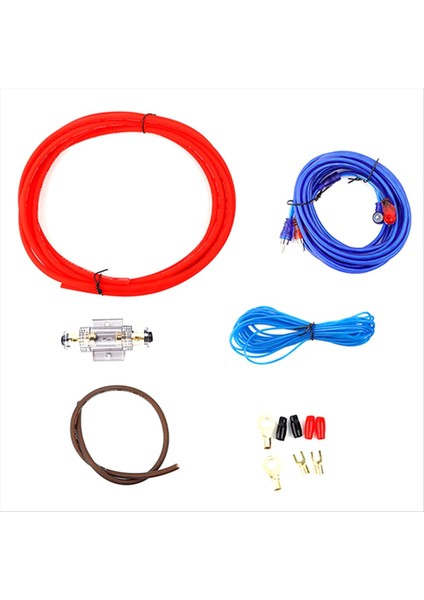 8ga Güç Kablosu Subwoofer Hoparlör Araç Sesli Kablo Kablo Amplifikatörü Rca Güç Kablosu Sigorta Kiti (Yurt Dışından)
