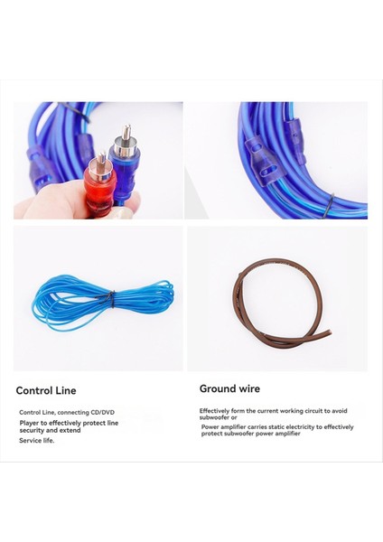 8ga Güç Kablosu Subwoofer Hoparlör Araç Sesli Kablo Kablo Amplifikatörü Rca Güç Kablosu Sigorta Kiti (Yurt Dışından) modelleri