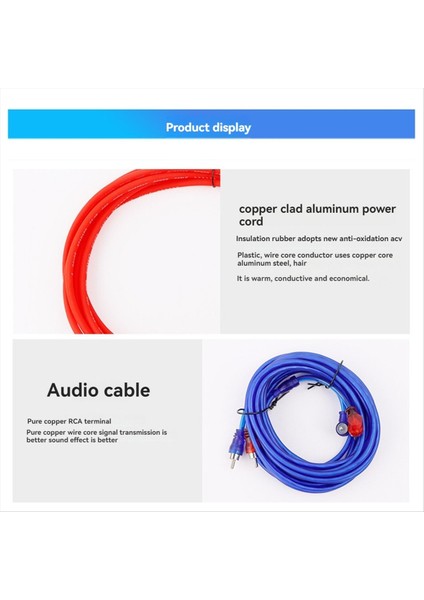 8ga Güç Kablosu Subwoofer Hoparlör Araç Sesli Kablo Kablo Amplifikatörü Rca Güç Kablosu Sigorta Kiti (Yurt Dışından) indirimleri