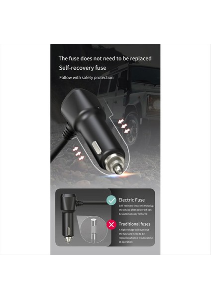 Araç Şarj Cihazı Sokatörü 3 Type-C Pd 36W 3 USB Hızlı Şarj Anahtarı 120W Yüksek Güçlü Adaptör (Yurt Dışından) modelleri