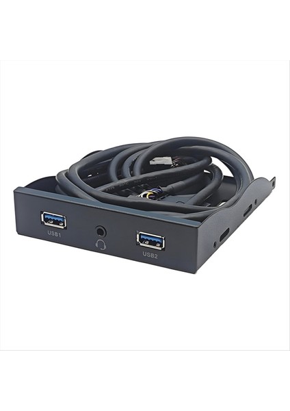 Usb3 2 Gen1 Disket Sürücü Ön Paneli Hd-Audio Audio 3 5 Inç Masaüstü Disket Körfezi 19PIN-2PORT Usb-A ve Kulaklık Soketi (Yurt Dışından)