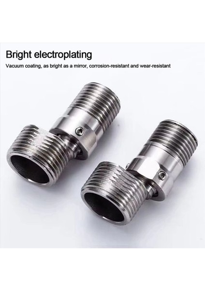 2x Yeni Açılı Kavisli Ayak 360° Dönebilen Açı Ayarı Eksantrik Vidalı Köşe Duvara Monte Duş Bataryası Adaptörü (Yurt Dışından) modelleri