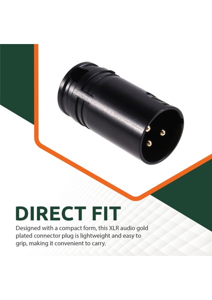 Erkek - Erkek Kompakt Xlr Mikrofon Lehim Adaptörü 3 Pin Siyah Kabuk Xlr Lehim Konnektörü Erkek (Yurt Dışından) fırsatları